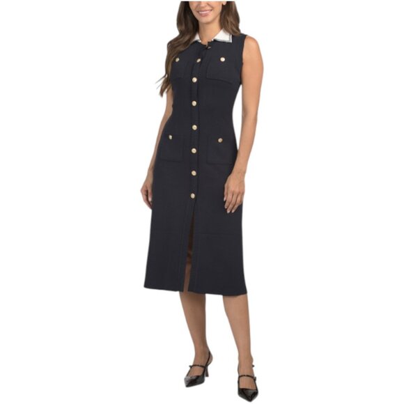 ZOE & CLAIRE Sleeveless Knit Midi Dress - Picture 1 of 3